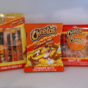 Cheetos Makeup Bundle - Eyeshadow Palette, Brush Set, 5 Oc Makeup Set, BRAND NEW